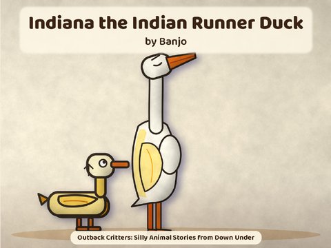Indiana the Indian Runner Duck cover